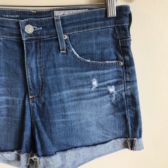 AG Adriano Goldschmied Blue Jean Shorts - Picture 3 of 8